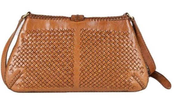 Gön Handmade Deri Örgü Lirpak Kadın Omuz Çantası Siyah