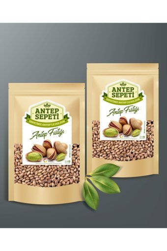 Antep Sepeti Gurme Natural Ana Çıtak Kabuklu Kavrulmuş Gaziantep Yöresi Tane Antep Fıstığı 2 x 1 kg