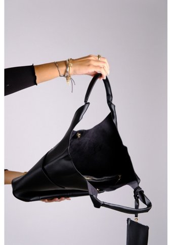 Luvi Shoes Amaya Kadın Omuz Çantası Siyah