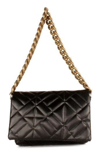 Luwwe Bag'S Kapitoneli Zincir 20652 Kadın Omuz Çantası Siyah