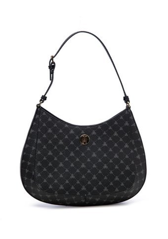 Th Bags ThYs992009 Logolu Kadın Omuz Çantası Siyah