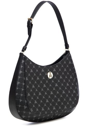 Th Bags ThYs992009 Logolu Kadın Omuz Çantası Siyah
