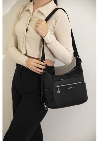 Silver & Polo Nv1135 Kadın Omuz Çantası Siyah
