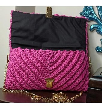 Ecndesing Handmade Kutu Kadın Omuz Çantası Pembe