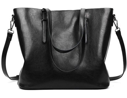 Sones Casual Pu Messenger Kadın Omuz Çantası Siyah