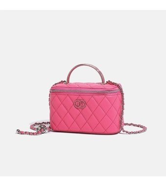 Layla Küçük Kokulu Stil Kutu El Tipi Kadın Omuz Çantası Pembe