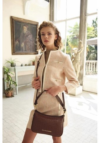 U.S. Polo Assn. Us23645 Kadın Omuz Çantası Haki