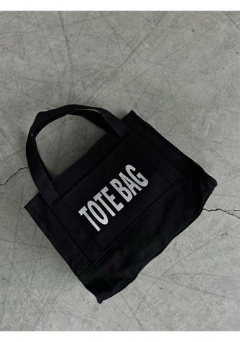Takmoda Kanvas Kumaş Totebag Kadın Omuz Çantası Siyah
