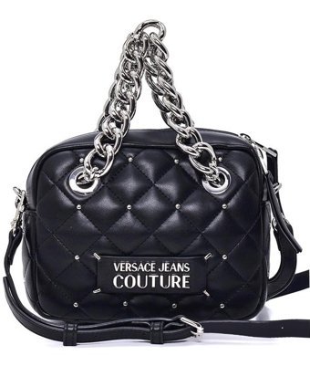 Versace Jeans Couture Versce Jeasn Couture Zincirli Zımba Kadın Omuz Çantası Siyah