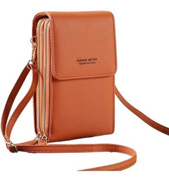 Jzcat Moda Çok Fonksiyonlu Mini Kadın Omuz Çantası Kahverengi