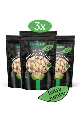 Meşgale Kabuklu Kavrulmuş Yöresi Tane Antep Fıstığı 3 x 1 kg