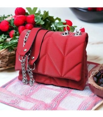 Kayes Bag Kayes Salcann Zinas Kadın Omuz Çantası Kırmızı