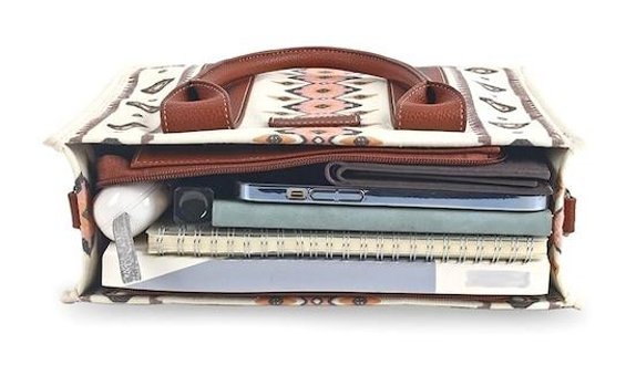 Layla Tote Vintage Kadın Omuz Çantası Çok Renkli