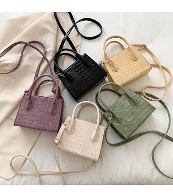 Jzcat Retro Simple Moda Kadın Omuz Çantası Yeşil