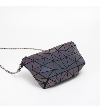 Boutiques Işıltılı Geometrik Eşkenar DörtgenKadın Omuz Çantası Mor