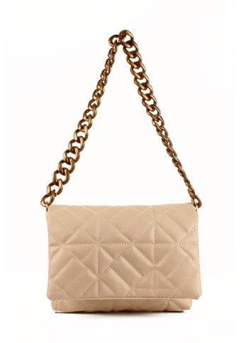 Luwwe Bag'S Kapitoneli Zincir 20652 Krem Kadın Omuz Çantası Krem