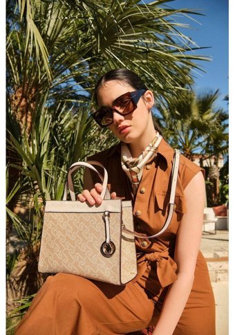 U.S. Polo Assn. Us23100 Kadın Omuz Çantası Bej