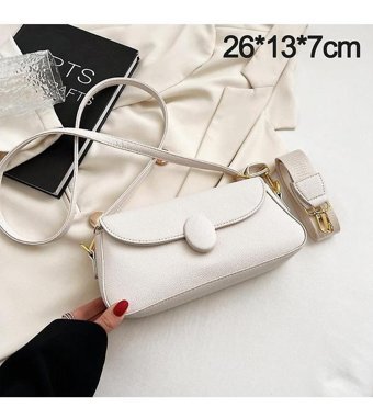 Alibee Küçük Moda Mini Kadın Omuz Çantası Beyaz