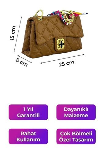 Kriste Bell 26482 Kadın Omuz Çantası Taba