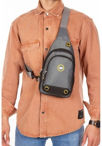 Yb Collection Al3872 Unisex Su Geçirmez Kulaklık Çıkışlı Kadın Omuz Çantası Gri