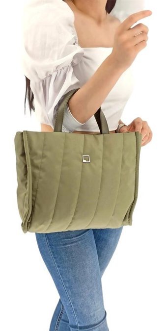 Çlk Accessories Kumaş Kadın Omuz Çantası Yeşil