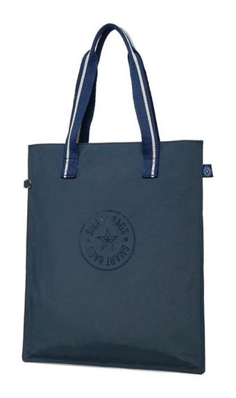 Smart Bags 20223076K Krinkıl Kumaş Kadın Omuz Çantası Lacivert