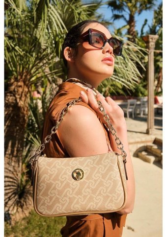 U.S. Polo Assn. Us23124 Kadın Omuz Çantası Bej
