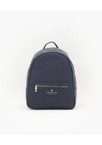 London Fog Peter Nylon Quilt Backpack 23003 Kadın Omuz Çantası Lacivert