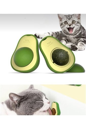 Keyfi Sepet Hareketli Kedi Otlu Diş Kaşıma Yavru Top Kedi Oyuncağı