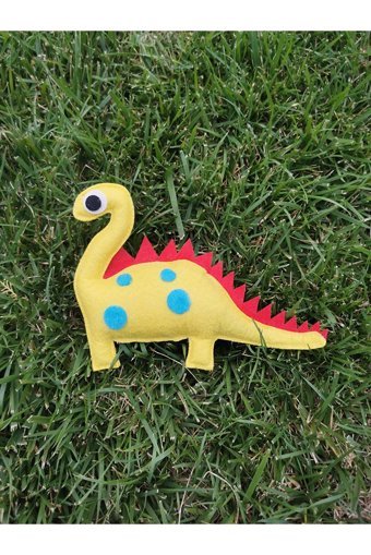Dino Peluş Tüylü Tırmalama Yavru Kedi Oyuncağı
