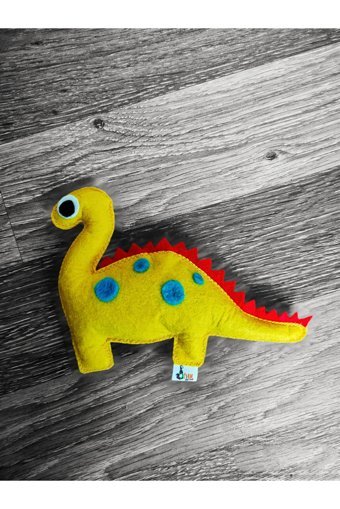 Dino Peluş Tüylü Tırmalama Yavru Kedi Oyuncağı