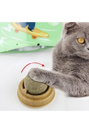 Zeki Karga Hareketli Kedi Otlu Diş Kaşıma Yavru Top Kedi Oyuncağı