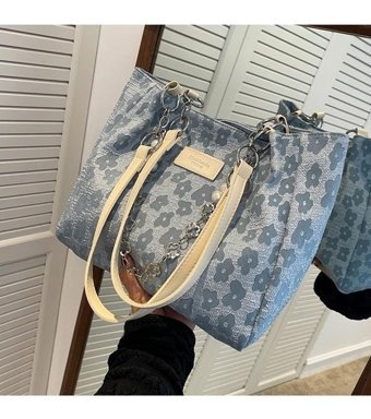 Boutiques Büyük Büyük Kapasiteli Öğrenci Okul Kadın Omuz Çantası Mavi