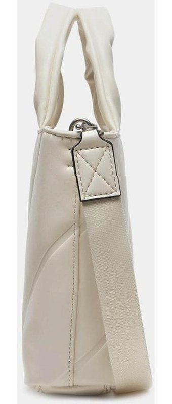 Calvin Klein K60K611957 Yan Kadın Omuz Çantası Beyaz