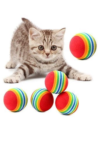 Reaksiyon Pet Hareketli Peluş Tırmalama Yavru Top Kedi Oyuncağı