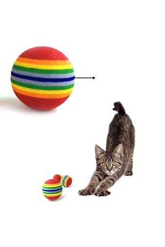 Reaksiyon Pet Hareketli Peluş Tırmalama Yavru Top Kedi Oyuncağı