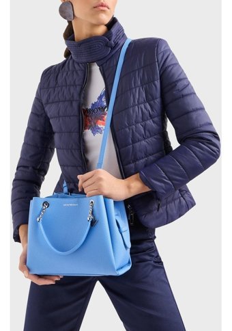 Emporio Armani Y3D159 Yfn6E 80727 Kadın Omuz Çantası Mavi