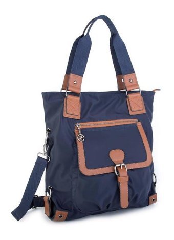 Byhakan Nas Bag1136 Kadın Omuz Çantası Lacivert - Taba