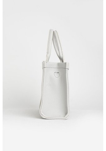 Dushaguzellik Fermuarlı Tote Bag Kadın Omuz Çantası Beyaz