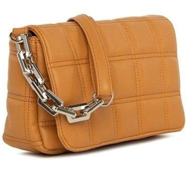 Bagmori Nakışlı Kapaklı Mini Kadın Omuz Çantası Camel