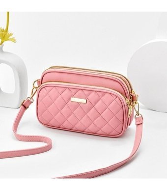 Jzcat Moda Çok Yumuşak Deri Anne Kadın Omuz Çantası Pembe