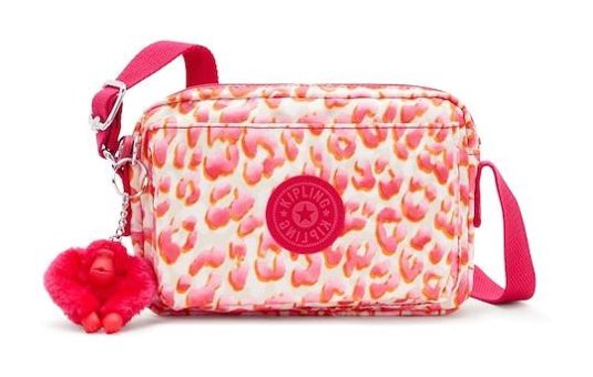 Kipling Abanu Latın Cheetah Kadın Omuz Çantası Pembe