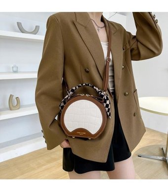Jzcat Moda Niş Çok Yönlü Kadın Omuz Çantası Kahverengi
