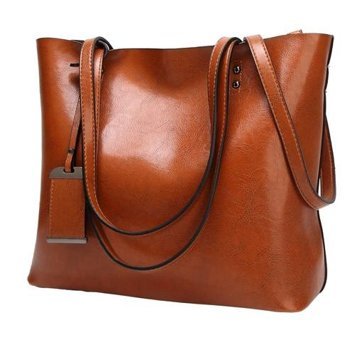 Forestbird Yeni Pu Moda Kadın Omuz Çantası Kahverengi
