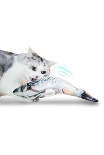 Zampa Hareketli Diş Kaşıma Yavru Balık Kedi Oyuncağı