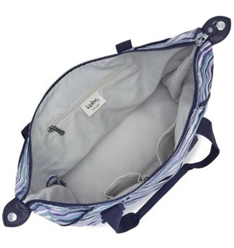 Kipling Art Brush Strıpes Kadın Omuz Çantası Mavi