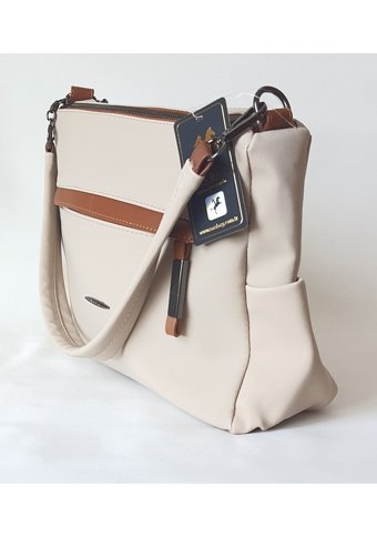 Nas Bag 1341 Model Kum Renk Buzzy Kadın Omuz Çantası Kum - Taba