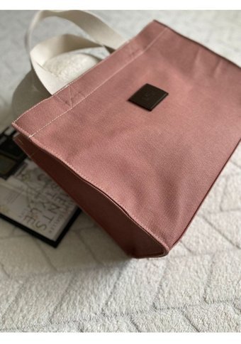 Lichi Marjniv Büyük Kanvas Kadın Omuz Çantası Pembe