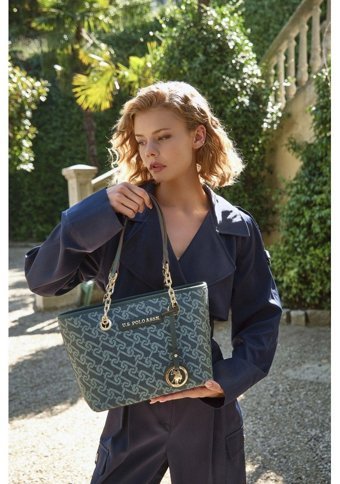 U.S. Polo Assn. Us23523 Kadın Omuz Çantası Petrol
