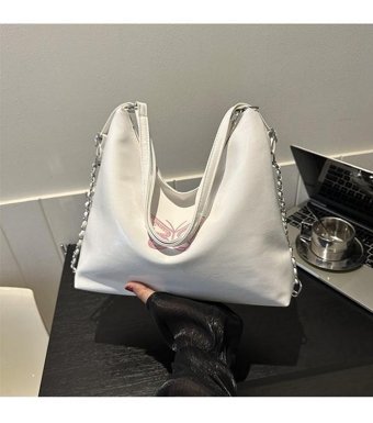 Layla Tote Zincir Kadın Omuz Çantası Haki